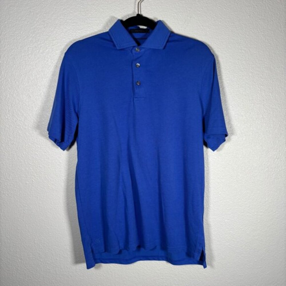 Greyson Blue Short Sleeve Golf Collared Performance Sport Polo Shirt Size S